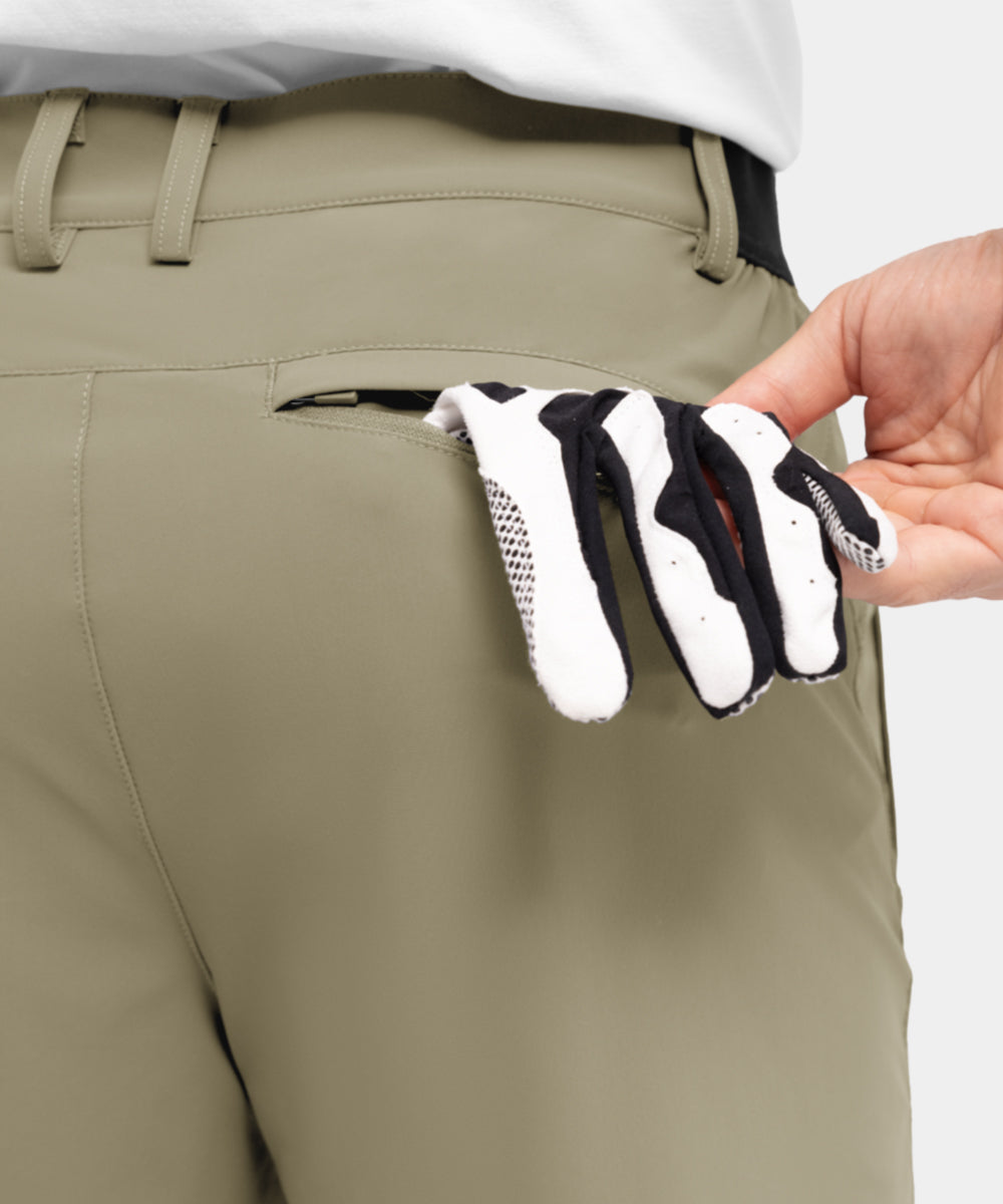 Fleksible og hurtigtørkende golfshorts for menn for fritidsbruk