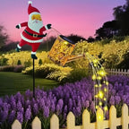 ⏰Solcelledrevet hagelampe i form av julenissen🎅🎄