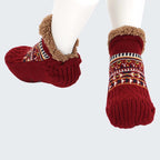 🧦 Jacquard-gulvsokker – Koselig varme for hvert skritt