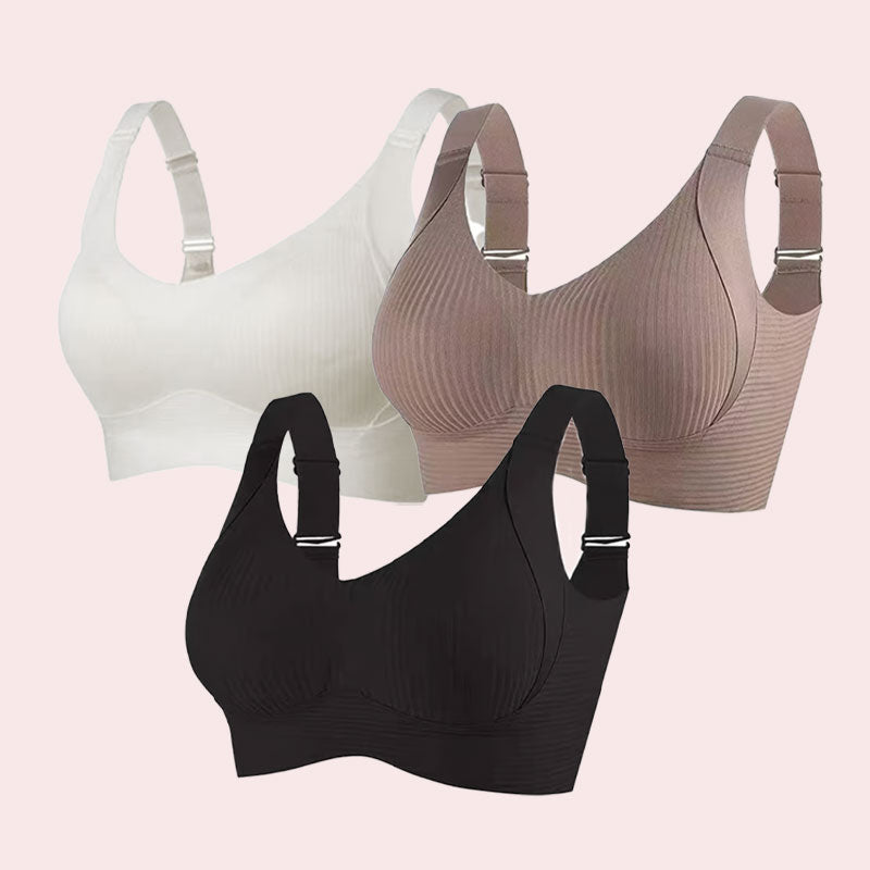 🏆️Ribbet push-up justerbar uten bøyle-BH for kvinner