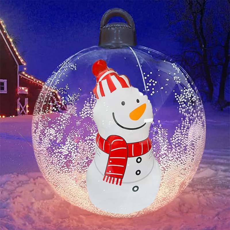 Oppblåsbare julekulepynter