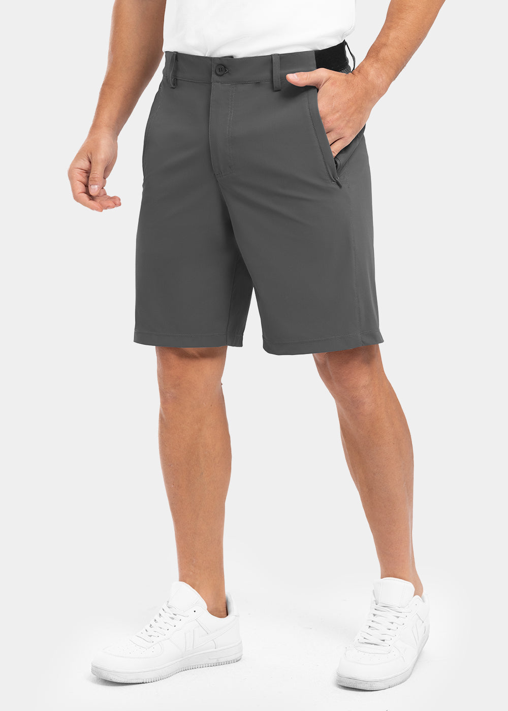 Fleksible og hurtigtørkende golfshorts for menn for fritidsbruk