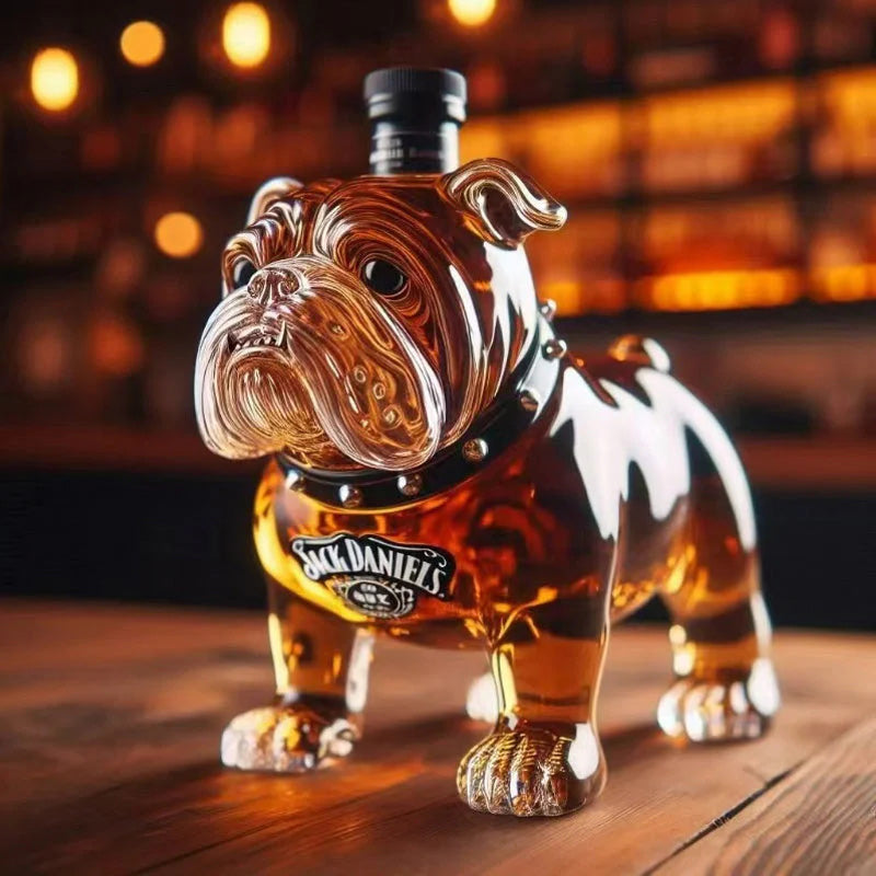 Kreativ whiskyflaske formet som en hund