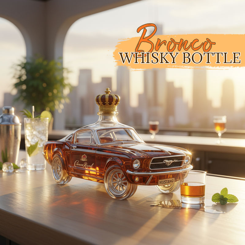 Bronco Whiskyflaske