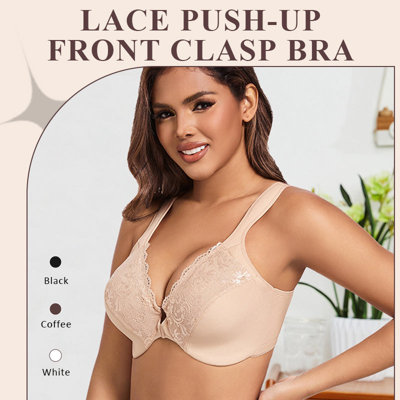 🎀Julesalg: 47 % rabatt💕Blonde push-up BH med spenne foran
