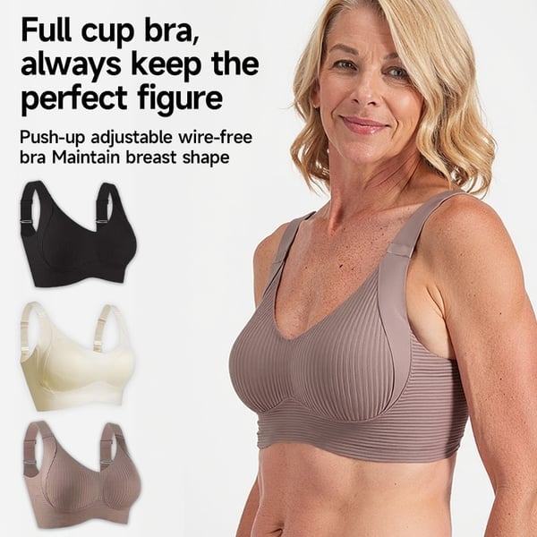 🏆️Ribbet push-up justerbar uten bøyle-BH for kvinner