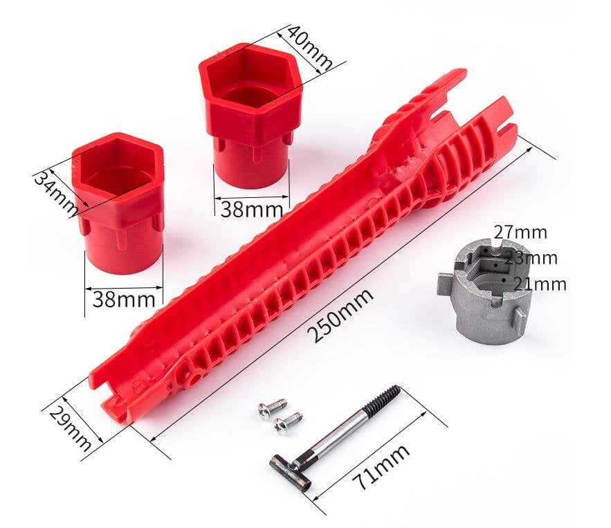 8-in-1 Sink Wrench!