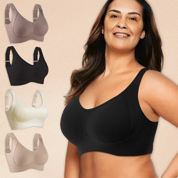 🏆️Ribbet push-up justerbar uten bøyle-BH for kvinner