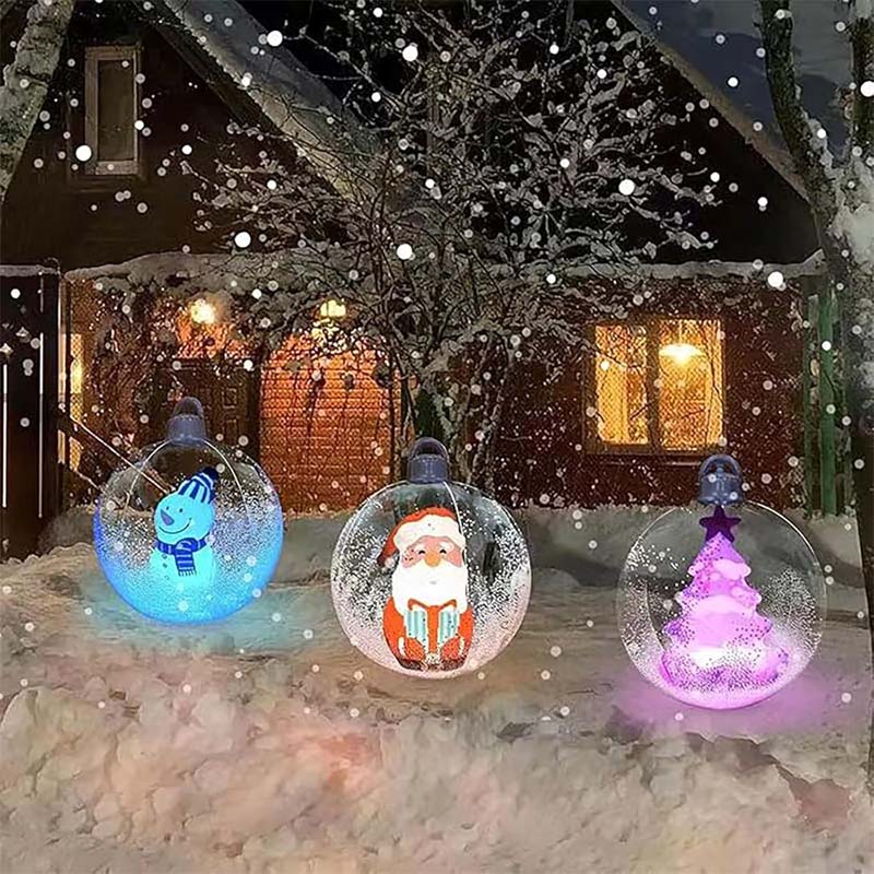 Oppblåsbare julekulepynter
