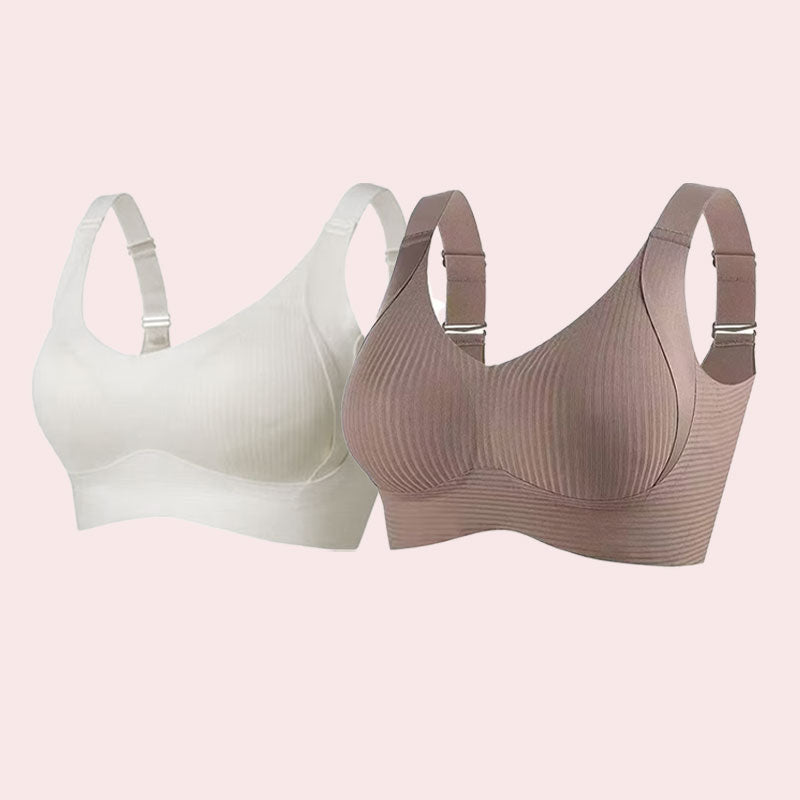 🏆️Ribbet push-up justerbar uten bøyle-BH for kvinner