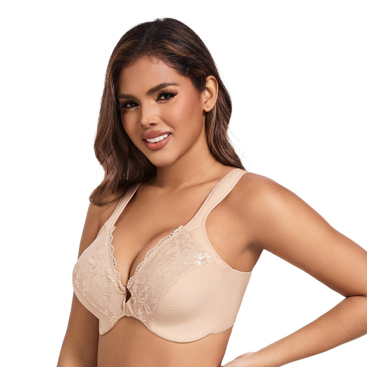 🎀Julesalg: 47 % rabatt💕Blonde push-up BH med spenne foran