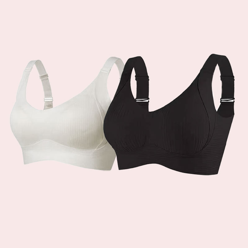 🏆️Ribbet push-up justerbar uten bøyle-BH for kvinner