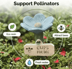 🌸Flower-shaped resin bee watering station🐝💧