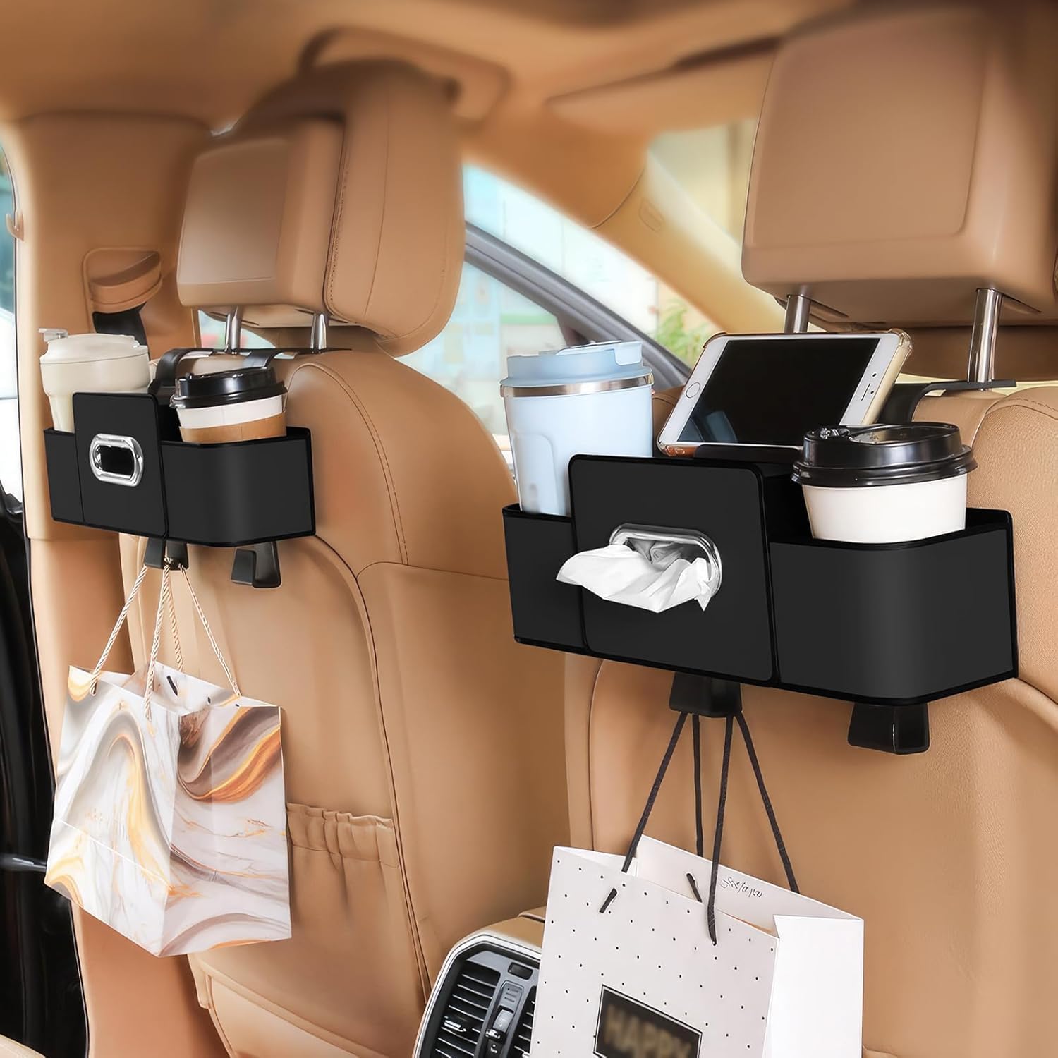 3-in-1 Car Backseat Organizer – Keep Your Ride Clean & Organized!