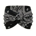 Hårbånd i bohemsk stil med paisley-trykk, bredt elastisk hårbånd