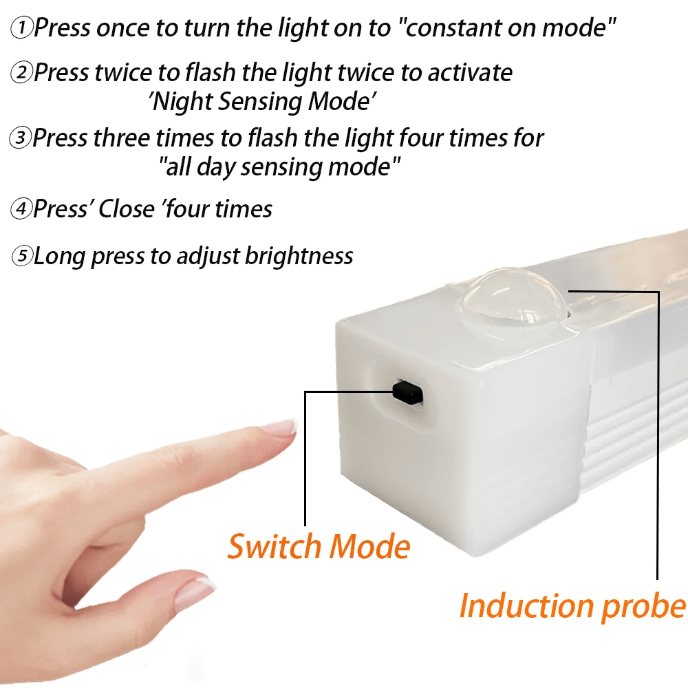🔥NYÅRSREA - Oppladbare LED-lamper uten stans Smart Sensor Magnetic