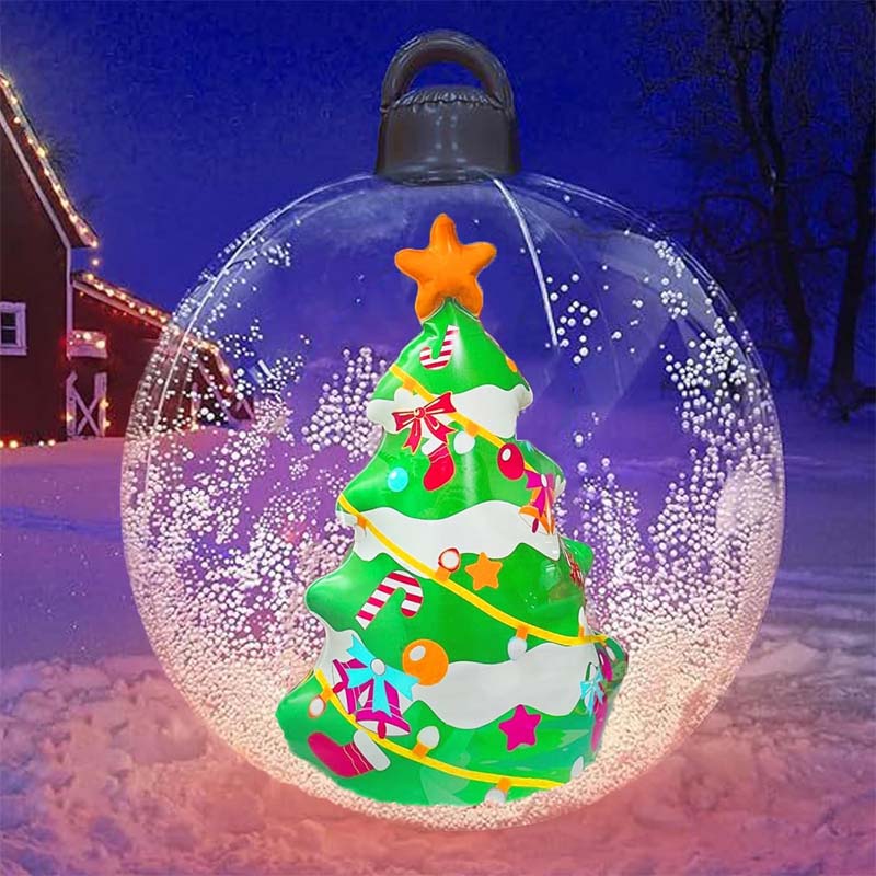 Oppblåsbare julekulepynter