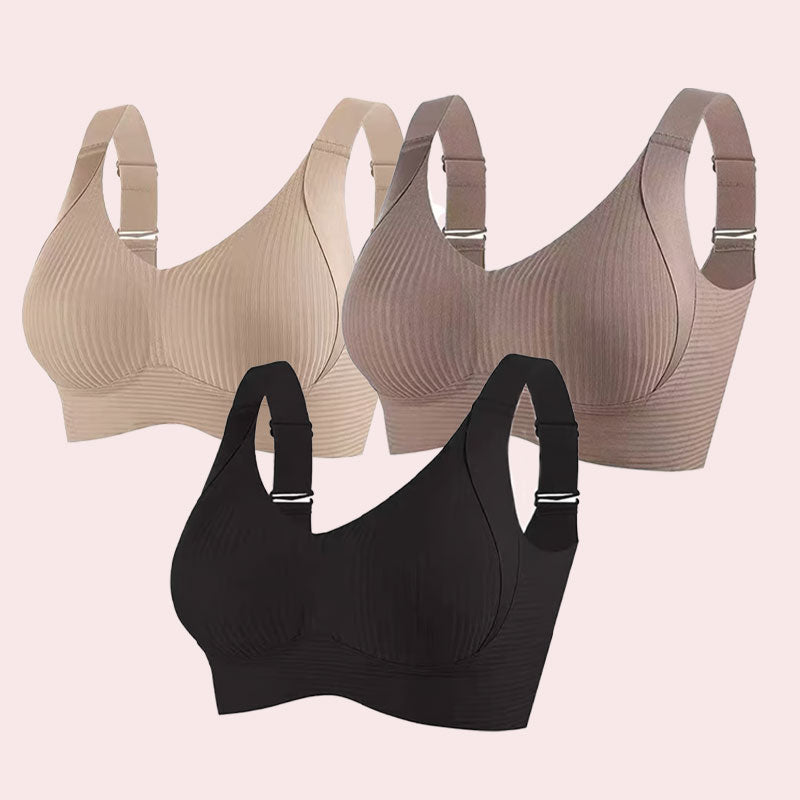 🏆️Ribbet push-up justerbar uten bøyle-BH for kvinner