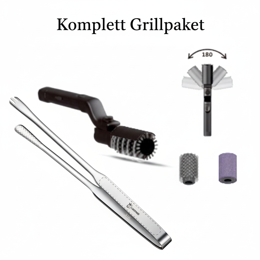 Trådløs elektrisk grillbørste