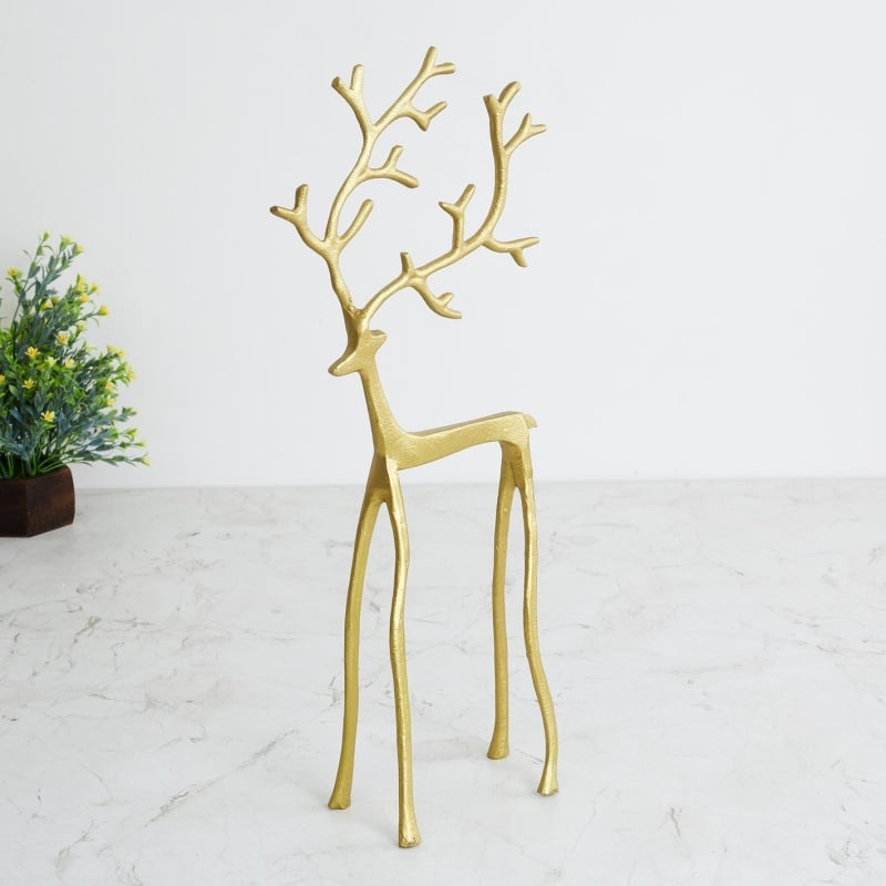 🎅 Julebestselger 🦌 Svart reinsdyrfigur, julepynt