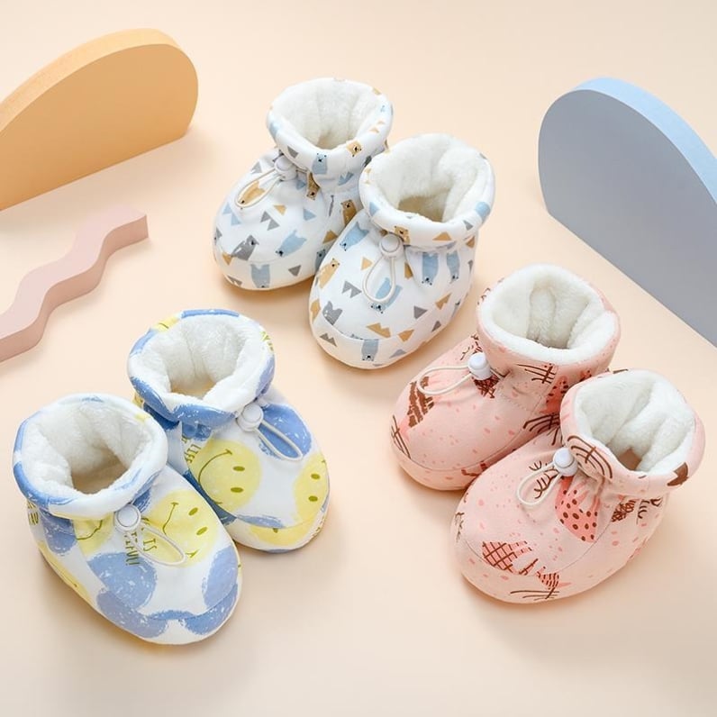 👶 Varme vinterstøvler med pels til babyen - Varme babystøvler