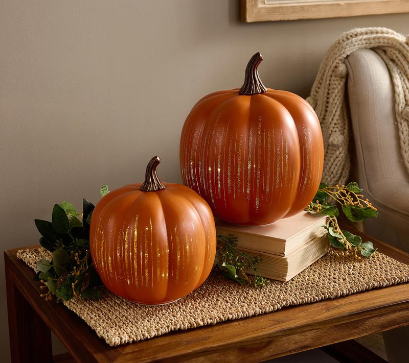 🎃Halloween-salg 49 % RABATT🎃Gresskar med blinkende lys