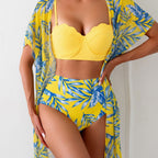 💛💛Bikinisett med lønnebladmønster