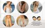 💖【Kjøp 1 + 1 gratis】 👙Usynlige, selvklebende BH-er med rynking✨