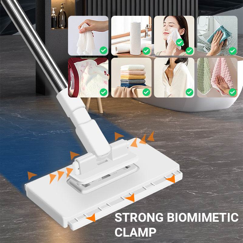 💥 Siste dag! 50 % rabatt 💥Engangsmopp med 4 gjenbrukbare kluter