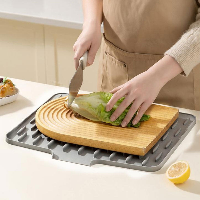 🍴Multifunksjonell og sammenleggbar avløpsmatte i silikon