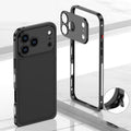 iPhone-deksel med bart metallramme, varmespredningsfunksjon og sjøhestspenne