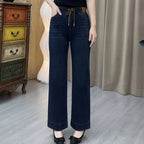 Skinny jeans med rette ben