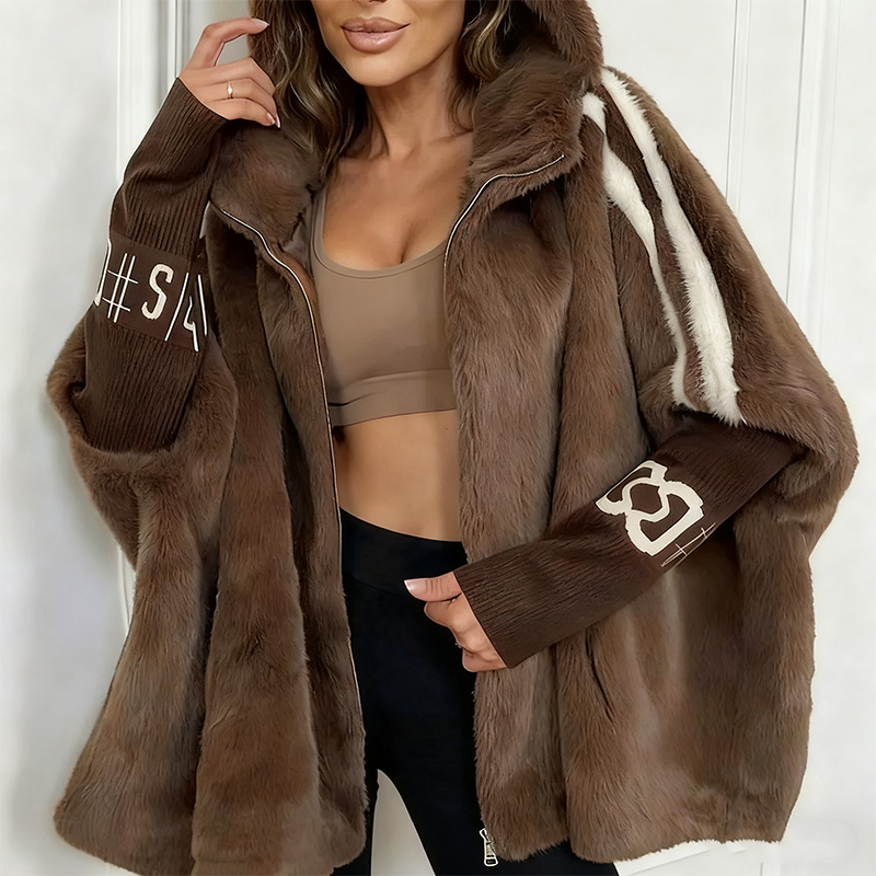 🔥Black Friday Mega Deal 🔥Vrijetijdsjack for dames met capuchon en ritssluiting