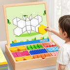 🎁Tidlig julesalg 50 % RABATT🔥Magnetisk trepuslespill med mønsterblokker🧩