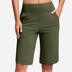 ⚡ 50 % RABATT - TILBUD I BEGRENSET TID! Yogashorts med høy midje og lommer til dame