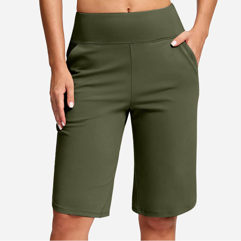⚡ 50 % RABATT - TILBUD I BEGRENSET TID! Yogashorts med høy midje og lommer til dame