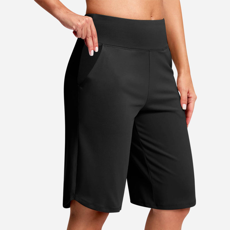 ⚡ 50 % RABATT - TILBUD I BEGRENSET TID! Yogashorts med høy midje og lommer til dame