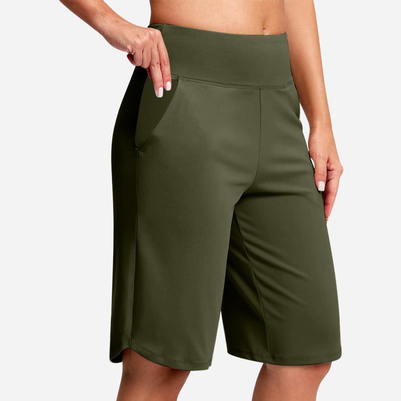 ⚡ 50 % RABATT - TILBUD I BEGRENSET TID! Yogashorts med høy midje og lommer til dame