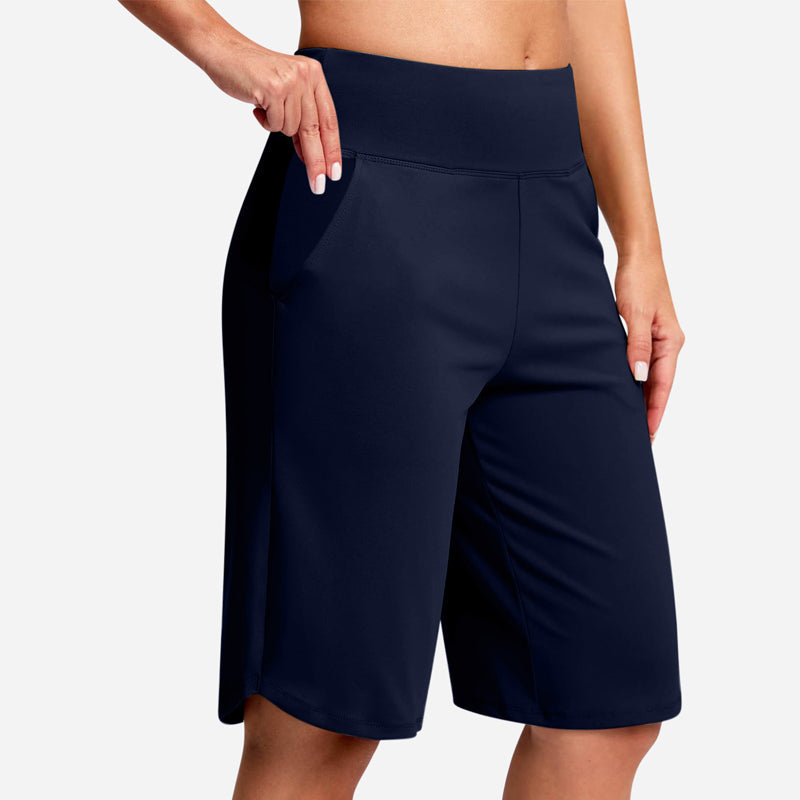 ⚡ 50 % RABATT - TILBUD I BEGRENSET TID! Yogashorts med høy midje og lommer til dame
