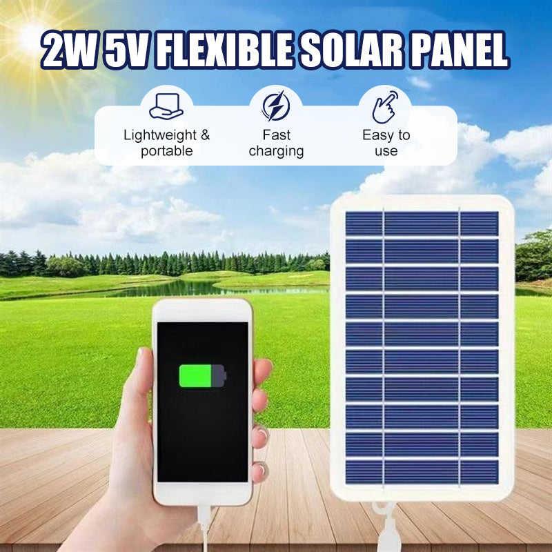 2W 5V fleksibelt solcellepanel